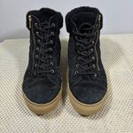Cougar Dublin Black Suede Fur Lined High Top Zipper Lace Up Sneakers Women's 9 Photo 1