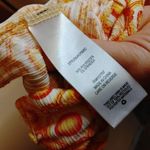 Jolie And Joy NWT Size Medium M Floral Crop Top Vibrant Bright Orange Red White Photo 11