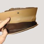 Gucci Leather Long Wallet Jackie Beige Suede Yellow Brown Accents Corduroy Photo 15