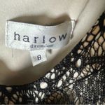 Harlow Dresses Black Lace‎ Maxi Dress Sheath Belted Short Sleeve Size 8 Photo 3