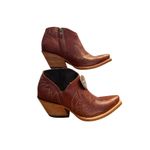 Ariat  Jolene Snip Toe Ankle Zip Western Cowboy Boots Women’s 6.5 Sedona Red NEW Photo 1