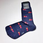 J.Crew   Fall Theme Multi-color Truck and Pumpkin Trouser Socks Photo 0