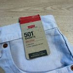 Levi's NWT Levi’s Women’s 501 Button Fly Shorts Raw Hem Purple Lavender Size 32 Photo 1