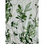 Abercrombie & Fitch NEW  White Green Floral Linen Smocked V-Neck Crop Top Size S Photo 3