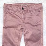 American Eagle Super Stretch Dusty Rose Pink Sateen Skinny Jegging 4 Regular Photo 4
