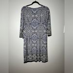 Maggy London Maggie London Women’s Blue White Printed Dress Size 10 Photo 3