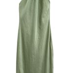 Lulus  Angelique Sage Satin‎ Backless Halter Midi Dress Green Size XS Photo 5