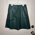Free People NWT  Green Faux-Leather Skirt Sz 0 Photo 4