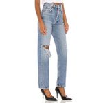 AGOLDE  90’s Pinch Waist Straight Jeans Lineup Distressed Medium Wash Size 27 Photo 1
