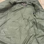 Barbour  Olive Puffer Jacket with Faux Fur Trim Photo 5