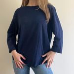 Chico's Navy Blue Shirt Photo 5