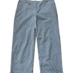 Liz Claiborne Audra Striped Cropped Seersucker Work Pants Women's Size 10 Photo 0