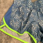 Nike  Blue and Neon Green Women's Athletic Shorts Photo 1