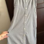 Everlane The Cotton Weave Picnic Tank Dress Striped Blue White | Size 10 Photo 1