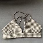 Alo Yoga Airlift Gingham Splendor Bra Macadamia S Photo 1