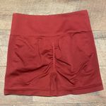 Fresought Butt Scrunch Biker Shorts Size Large Red Photo 2