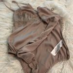 ZARA Satin Lace Bodysuit in Beige size S brand new see all photos Photo 9