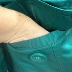 Last Kiss  Green Cotton Button Up Double Breasted Belted Lightweight Jacket Large Photo 6