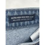 Hollister  Co Jeans Womens Size 00R Ultra High-Rise Mom Jean Blue Denim Q0007‎ Photo 2