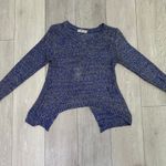 Vintage 90 S miss shop silver and blue see through bow long sleeve top size m Silver Size M Photo 1