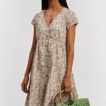 Resistor 100% Organic Cotton poplin floral tiered dress Green Size XS Photo 1