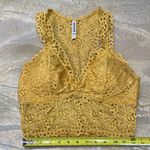 Zenana Outfitters Comfy Yellow Bralette Top Women’s Medium Photo 5