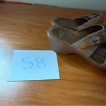 Dansko  Jessie Sand Lizard Wedge‎ Sandals Double Strap Buckle 9700032279 Size 40 Photo 8