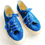 Superga Cotu Sneaker Lace Up Denim Blue Womens Size 7.5 Mens Size 6 Athletic Photo 0