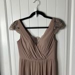 Jenny Yoo BHLDN  lace mocha mousse bridesmaid maxi dress size 2‎ wedding guest Photo 3