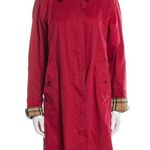 Burberry COPY - London Red Single Breasted Nova Check Lined With Flip Cuffs SZ 2 Photo 13