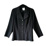 Vintage Leslie Faye Pants/Jacket set. Black Size 12P Photo 1