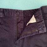 HAVANA JACKS CAFE Stretch capris navy button zipper closure mid rise size 12 Blue Photo 2