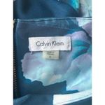 Calvin Klein Blue, White and Purple Flower Dress Photo 4