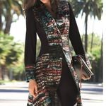 Joseph Ribkoff Duster/Sweater/Coat Polyester Spandex EUC Sz 6 Long Sleeves Photo 0