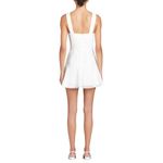 Amanda Uprichard  ANNALISE‎ White MINI DRESS IN GINGHAM ORGANZA - Size Medium Photo 3