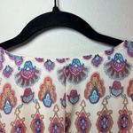 Show Me Your Mumu V-Neck Tunic Blouse Mini Dress Medallion Paisley Flowy Large Photo 12