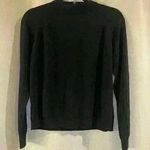 Women’s Black Mock Neck Zip Sweater Size M Photo 0