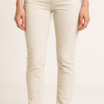 London Jean Ivory Corduroy Skinny Pants Women’s Size 4 Low Rise Y2K Retro Gorp White Photo 0