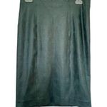 Byron Lars Beauty Mark Hunter Green Faux Suede Pencil Skirt Women’s Size 6 Photo 0