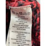 French Connection Womens Red Black Fair Isle Knit Long Sleeve Sweater Top Size S Photo 3