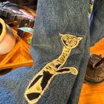 Vintage Jacket Jean Denim Cat Animal Embroidered 90s Kawaii Casual Petite Small Blue Size undefined Photo 3