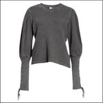 Free People Sz M  NWOT $250 MSRP Tasha Thermal Shirt Photo 4