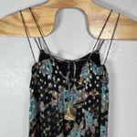 Natural Life  The Alice Floral Metallic Maxi Dress Womens XS Sleeveless Tiered Photo 5