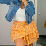 Aerie Orange Ruffle Skirt Photo 0