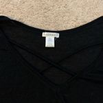 Bozzolo Black Shirt With Cross Detail Photo 2