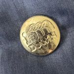 1st Down Womens Goose Down Puffer Vest Navy Blue‎ Size 10 Snap Front Pockets Blue Photo 4