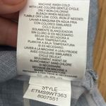 Ellen Tracy Linen Sleeveless Top Womens Blue White Stripe Button Up Neckline S Photo 12