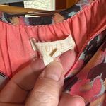 Anthropologie Tulle Pink Brown Patterned Women's Mini Dress Size Medium Photo 1