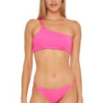 Trina Turk Monaco Chain Bikini Bandeau Top & Hipster Bottom Pitaya Pink 6/4 NWT Photo 2
