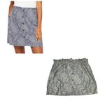 Madewell Blue Floral Button Front Mini Skirt Size XL Photo 1